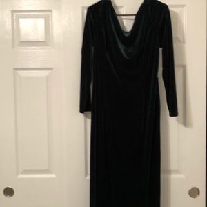 Gorgeous dark green evening dress